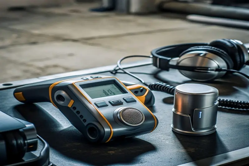 Acoustic Listening Devices Used For Slab Leak Detection In Arlington